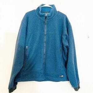 REI Polartec Men Fleece Lined Full Zip Jacket XL Pockets Outdoor Activewear